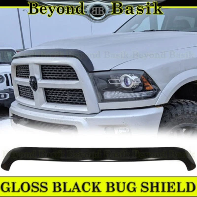 Protector de capó deflector protector contra insectos negro para Dodge Ram 2500 3500 OE MPR 2010-2018 Foto 1 de 2