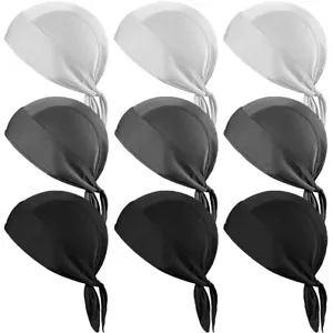 Men Women Skull Cap Sweat Wicking Head Wraps Breathable Helmet Liner Hat Beanie - Picture 1 of 24