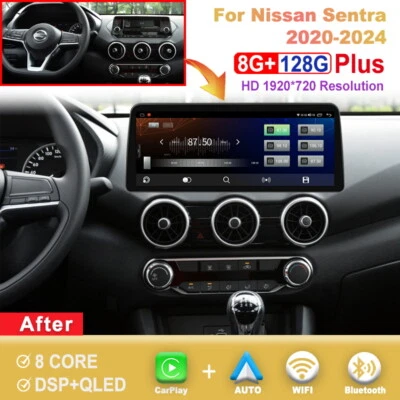 12.3 inch Screen Android Car Radio For Nissan Sentra 2020-2024 CarPlay Head Unit - Image 1 of 4