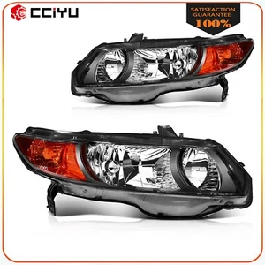 For 2006-2011 Honda Civic Coupe 2Door 1.8L 2.0L Headlights Assembly Left+Right - Picture 1 of 8