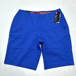 Under Armour Heatgear Golfshorts Herren 34 blau Baumwolle Eingrifftaschen neu mit Etikett - Bild 1 von 15