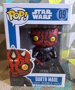 Darth Maul Pop 09 - Star Wars Funko Pop! Vinyl 2013 Vaulted - Blue Box Bold - Picture 1 of 15