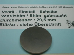 Ventil Shim _ Einstellscheibe _ 29,5 x 277_ GS 400 450 550 650 750 850 1000 1100 - Bild 1 von 2