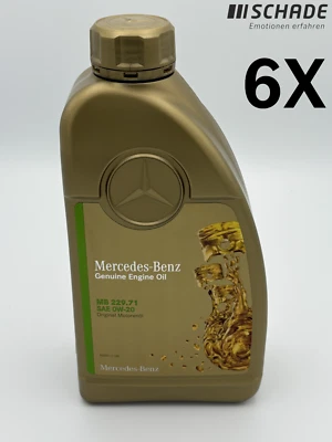 6 litri olio motore sintetico originale Mercedes-Benz Premium per auto MB 229.71 - Low SPA - Immagine 1 di 2