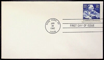 1982 Franklin D. Roosevelt First Day of Issue - Hyde Park NY 20¢ - Image 1 of 2