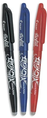 Pilot FriXion Tintenroller-Set (Blau, Rot, Schwarz) – Radierbare 0,7 mm Spitze