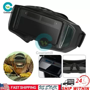 Gafas de soldadura oscurecimiento automático solar máscara de soldador casco gafas de soldadura ojos EE. UU. - Imagen 1 de 14