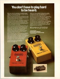 VINTAGE 1980 MXR DYNA COMP VERZERRUNG GITARRENSCHALTER DRUCKANZEIGE - Bild 1 von 1