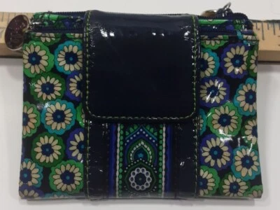 Cartera de mujer Vera Bradley azul con volantes de rapsodia plegable  Foto 1 de 4