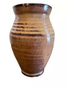 Vaso Vecchio Sturbridge Village Ceramica Smaltata Redware Crock Jar Marcato OSV 5 Pollici - Foto 1 di 7