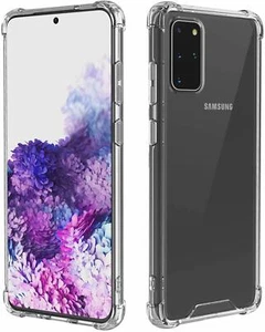 Phone Clear Case for Samsung Galaxy S20 Plus 5G 6.7 inch 2020-Clear Soft TPU - Picture 1 of 7