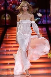 GIANNI VERSACE Couture F02 Runway Vintage Embellished Strapless Dress IT40 - Picture 1 of 10