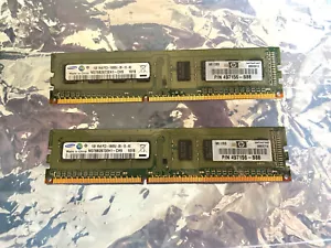 Pair Of SAMSUNG 1GB 1RX8 PC3-8500U-07-10-A0 M378B2873EH1 DESKTOP MEMORY RAM - Picture 1 of 4
