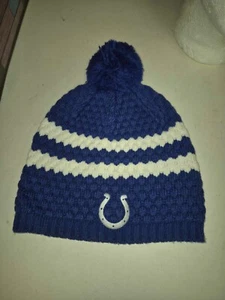 Damen blau Indianapolis Colts Acryl Strickmütze, NFL Einheitsgröße, guter Zustand - Bild 1 von 6