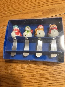 St. Nicholas Square Snow Days 4 Snowmen Dip Spreaders - Picture 1 of 5