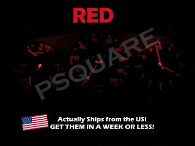 Cuadro de manómetros LED bombillas rojas para chasis Mercedes Benz 77 85 W123  Foto 1 de 2