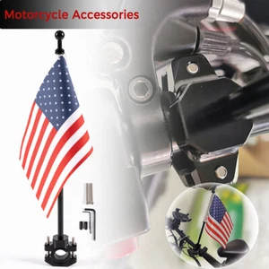 Montaje en portaequipajes con bandera estadounidense de motocicleta para Yamaha Universal - Imagen 1 de 9