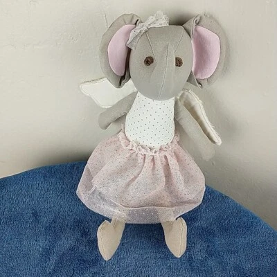 MUDPIE Peluche 12" Lino Princesa ELEFANTE Bailarina Tutú Conjunto Mud Pie  Foto 1 de 4