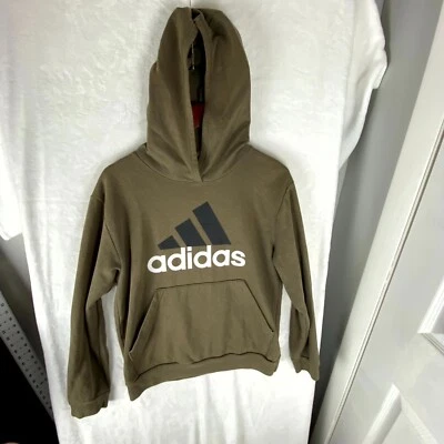 Adidas Sudadera con Capucha Mujer XL Verde Logo Polar Algodón Calce Regular Manga Larga Pullover Foto 1 de 4