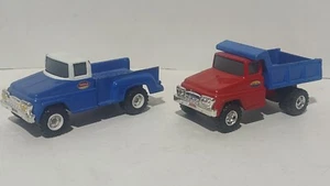 2012 Hasbro/Tonka Blue & Red/White Pickup & Dump Truck, 1/65 Scale, Used - Picture 1 of 11