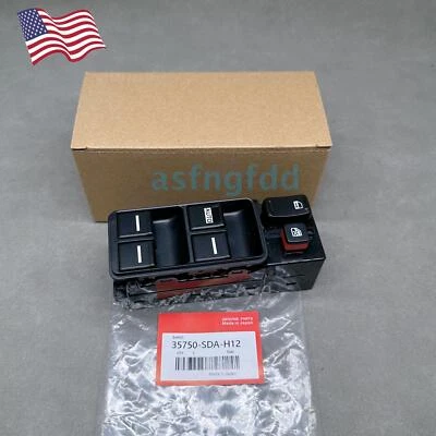 NEW Driver Side Master Power Window Switch For 03-07 Honda Accord Sedan 4-Door - Image 1 of 4