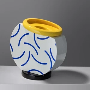 CUCUMBER flower vase Martine Bedin MEMPHIS Milano Group postmodern ceramic - Picture 1 of 7