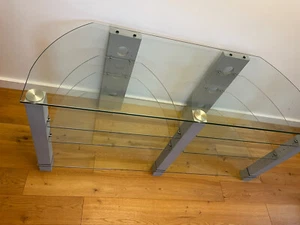 SPECTRAL TV RECK Glas. 140 cm x 54 cm x 64 cm mit 4 Einlegeböden - Bild 1 von 3