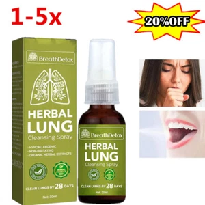1-5Pcs Breath Detox Herbal Lung Cleansing Spray-30ml NEUS - Bild 1 von 16