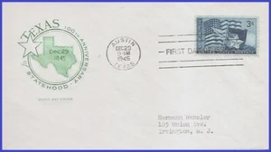 USA5 # 938 ADDR HOUSE OF FARNAM FDC Texas Statehood - Foto 1 di 1