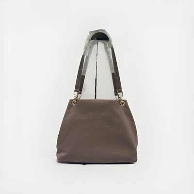 David Jones Brown Handbag Bitter Chocolate Zip & Mag Closure Adjustable Strap - Image 1 of 4