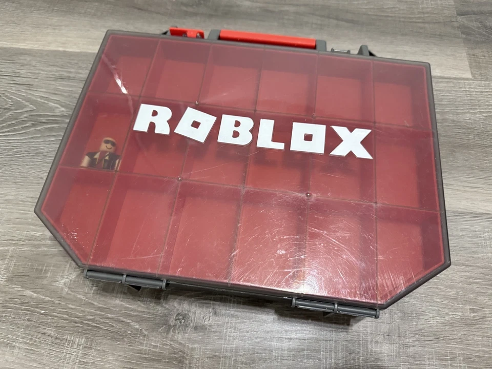 Caja de herramientas de coleccionista Roblox estuche de transporte de almacenamiento para 36 figuras falta pestillo Foto 1 de 4