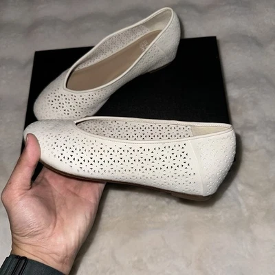 Zapatos planos blancos sin cordones Eileen Fisher Vero Cuoio para mujer talla 5 Foto 1 de 4