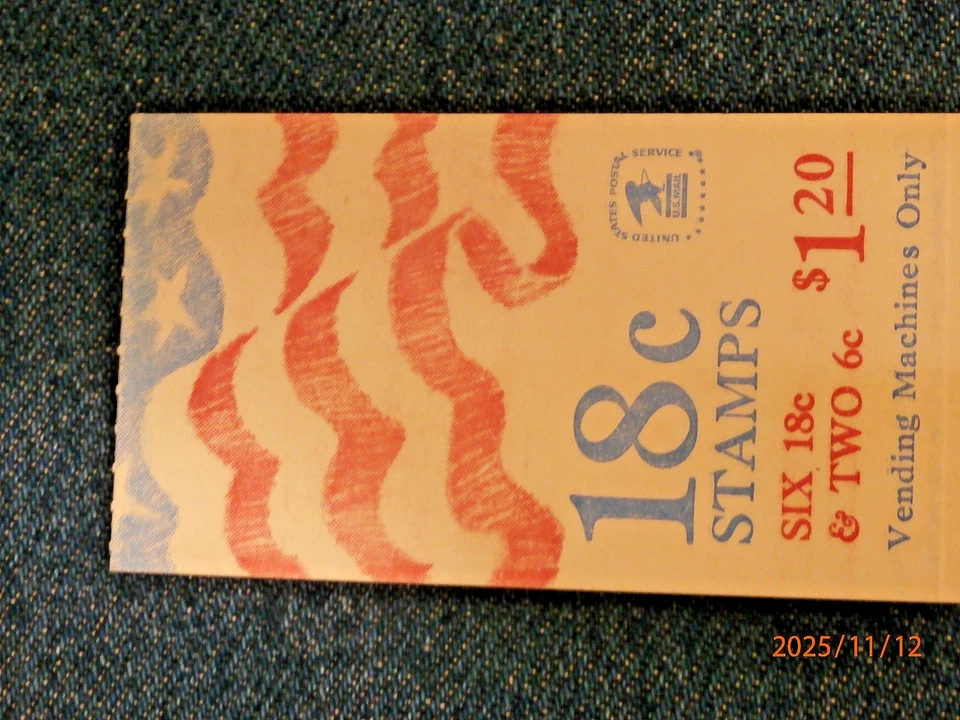 BK-138 BOOKLET 18 AND 6 CENT PANE PO FRESH   #43 - Image 1 of 4