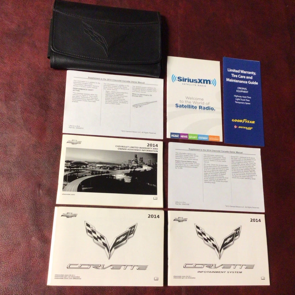 Chevrolet Corvette 2014 cupé y convertible manual del propietario XM navegación estuche guía todo Foto 1 de 4