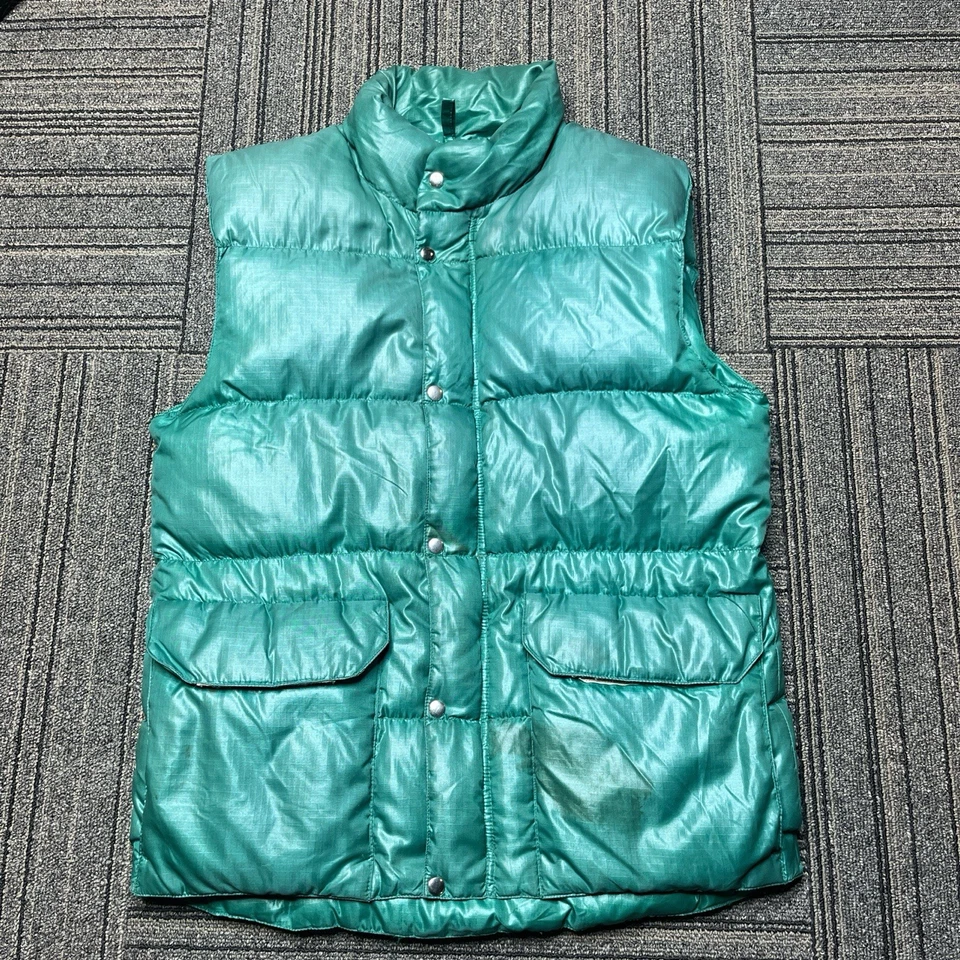 Vintage Snow Lion Puffer Vest Men’s Extra Small Green Rare Warm Streetwear Ski - Image 1 of 4