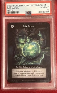 2023 SORCERY: CONTESTED REALM MIX AQUA BETA PSA 10 - Picture 1 of 10