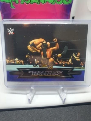 2015 Topps WWE Road to Classic Wrestlemania Matches #14 Steve Austin Scott Hall - Image 1 of 3