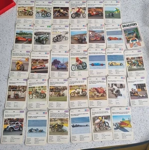 RARE Top Trumps Vintage: Series 1 Dragsters 1970s Complete Set With All 32 Cards - Picture 1 of 4