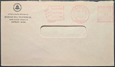 MI Bell Telephone Worlds Fair Exposition 2-sided Advertising Detroit 1939 - Image 1 of 2