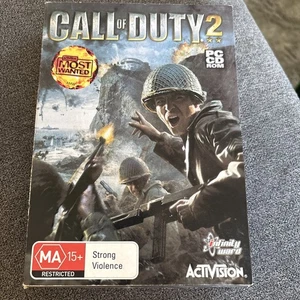 Call of Duty 2 (PC CD-ROM, 2005) 6-Disc Set Complete In Small Box,COMPLETE- - Picture 1 of 11