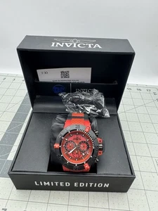 Invicta Men's Subaqua Noma III ANATOMIC 50mm Chronograph Red Tone 200M Watch - Picture 1 of 12