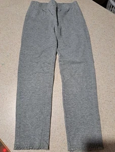 Girls Gapkids Grey Leggings With Lace Detail Elastic Waistband Size Small (6/7) - Picture 1 of 5