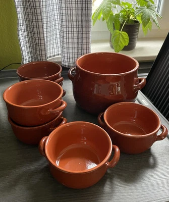 Piral Albisola Italy Keramik Topf Schüsseln Geschirr Vintage Rot… 🔝 - Bild 1 von 4