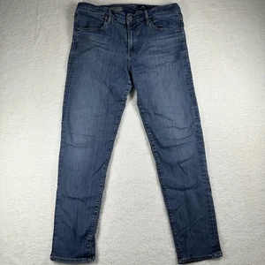 Pantalones de mezclilla AG para mujer 31R azul tiro alto Stevie tobillo elástico lavado medio - Imagen 1 de 14
