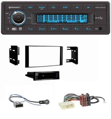 Continental MP3 DAB USB Bluetooth Autoradio für Nissan Micra 2013-2017 schwarz m - Bild 1 von 4