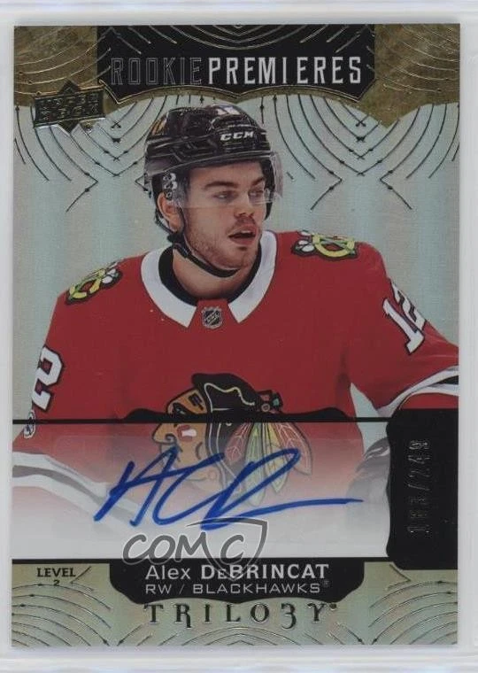 2017 Trilogy Premieres Level 2 /249 Tier Autograph Alex DeBrincat Rookie Auto RC - Image 1 of 2