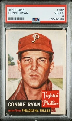 1953 TOPPS #102 CONNIE RYAN PSA 4 - Image 1 of 2