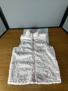 The North Face Pink Cozy Swirl Vest Fuzzy Pink Size 6T/6B 6 - Picture 1 of 7