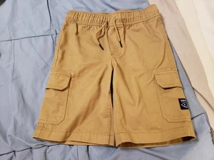 Nautica Cargo Shorts Kids Boy's Youth Size Small (8) Brown Elastic Waist - Picture 1 of 5