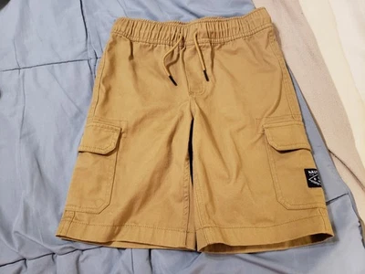 Pantalones Cortos Carga Nautica Niños Niños Jóvenes Talla Pequeña (8) Marrón Cintura Elástica Foto 1 de 4
